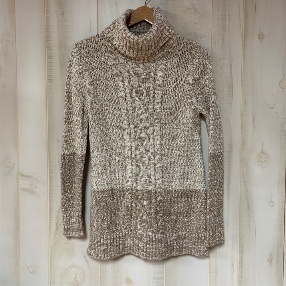 Banana Republic Brown Marled Turtleneck Sweater XS